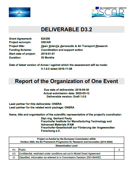 D3.2 Organisation of One Event