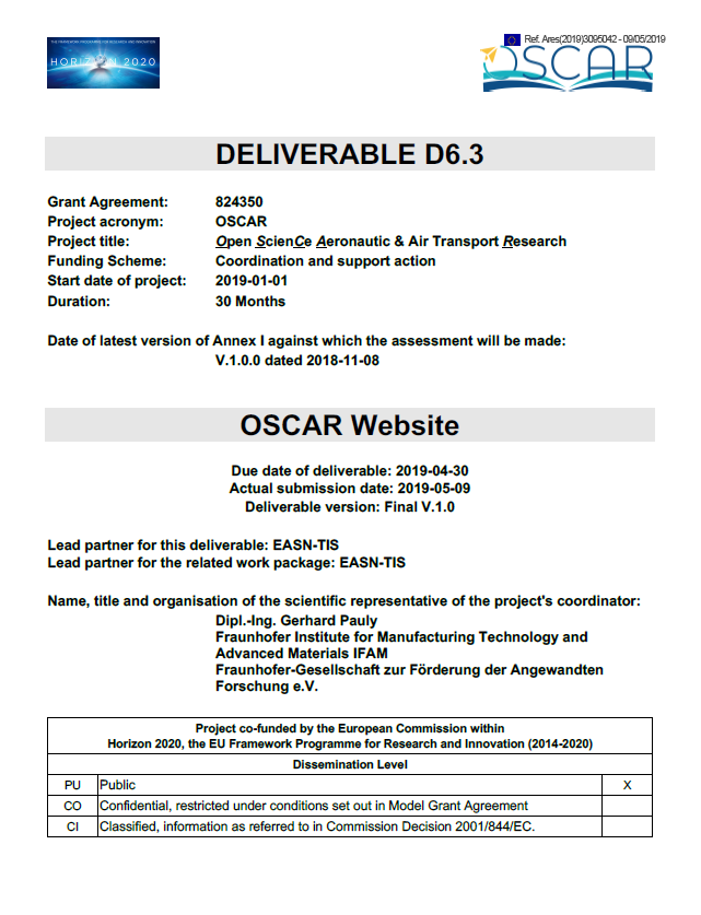 D6.3 - OSCAR Website